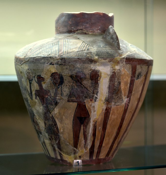 Diyala: painted figures on Scarlet Ware